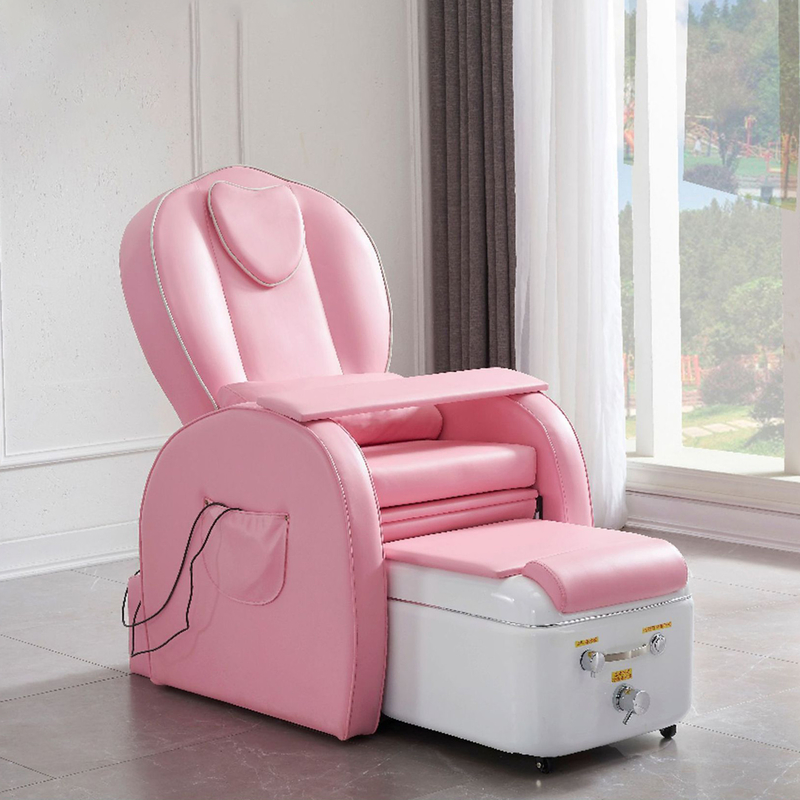 Chaise de luxe de massage de station thermale de pied d'évier de pédicurie pour le dossier de salon de clou réglable
