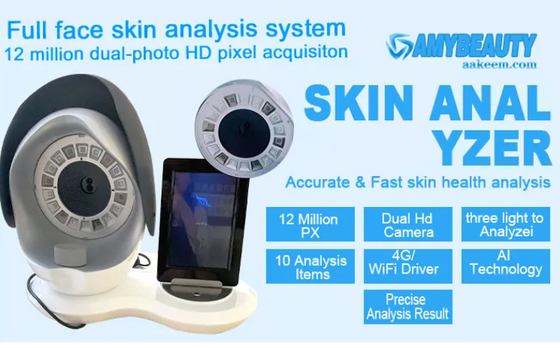 12 millions d'analyseur portatif 32G de soins de la peau d'analyse de peau de pixel